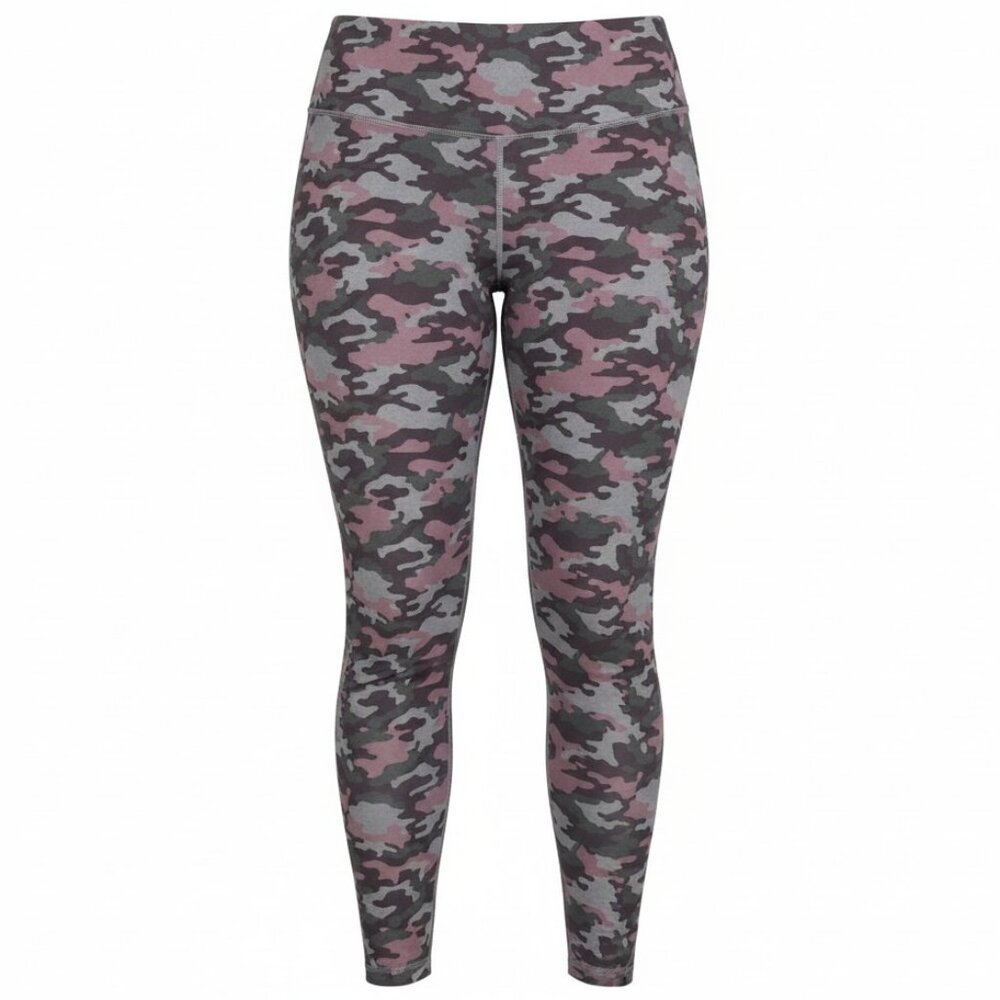 PLUS SIZE Athleta Camouflage 7/8 Grey Pink Leggings  Size - 2X
